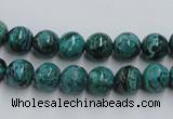 CCS203 15.5 inches 8mm round natural Chinese chrysocolla beads