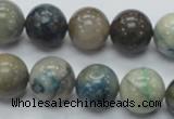 CCS22 15.5 inches 14mm round natural chrysocolla gemstone beads