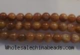 CCS361 15.5 inches 6mm round A grade natural golden sunstone beads