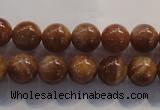 CCS363 15.5 inches 10mm round A grade natural golden sunstone beads