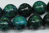 CCS407 15.5 inches 18mm round dyed chrysocolla gemstone beads