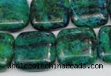 CCS467 15.5 inches 20*20mm square dyed chrysocolla gemstone beads