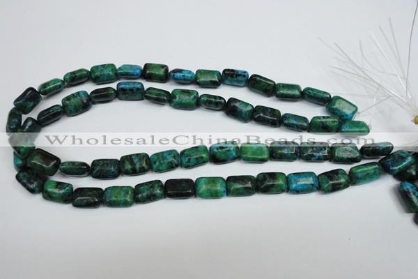 CCS472 15.5 inches 10*14mm rectangle dyed chrysocolla gemstone beads