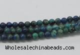 CCS50 16 inches 4mm round dyed chrysocolla gemstone beads wholesale