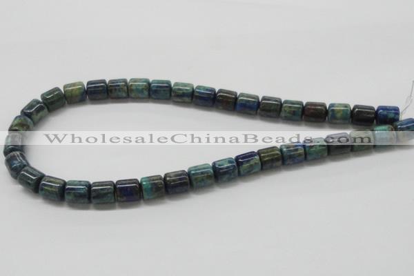 CCS55 16 inches 10*12mm cylinder dyed chrysocolla gemstone beads