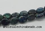 CCS59 16 inches 8*10mm oval dyed chrysocolla gemstone beads