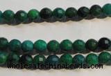 CCS601 15.5 inches 6mm faceted round dyed chrysocolla gemstone beads