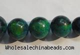 CCS609 15.5 inches 10mm – 20mm round dyed chrysocolla gemstone beads