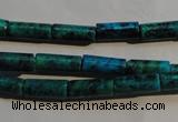 CCS624 15.5 inches 5*13mm tube dyed chrysocolla gemstone beads