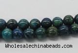 CCS70 15.5 inches 10mm round dyed chrysocolla gemstone beads