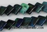 CCS88 15.5 inches 12*12mm diamond dyed chrysocolla gemstone beads