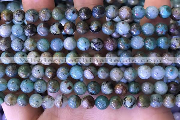 CCS888 15 inches 6mm round natural chrysocolla beads wholesale