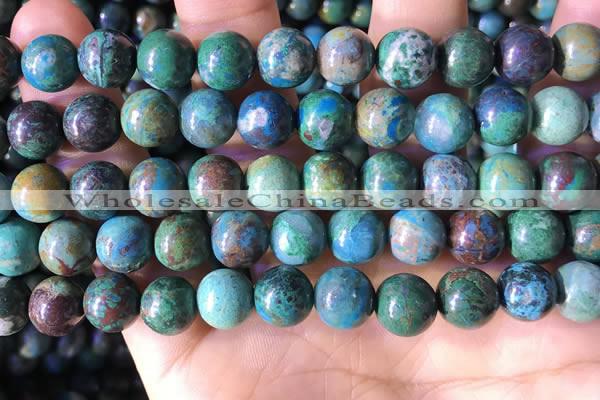 CCS895 15 inches 10mm round natural chrysocolla gemstone beads