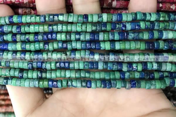 CCS93 15.5 inches 2.5*4mm round heishi chrysocolla beads