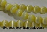 CCT1207 15 inches 4mm round cats eye beads wholesale