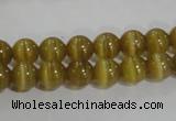 CCT1212 15 inches 4mm round cats eye beads wholesale