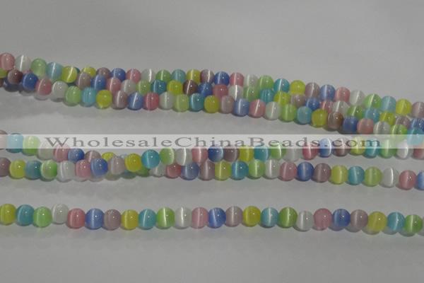 CCT1239 15 inches 4mm round cats eye beads wholesale