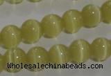 CCT1276 15 inches 5mm round cats eye beads wholesale