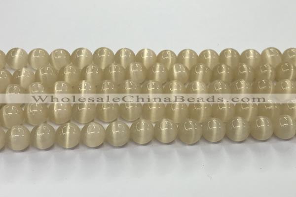 CCT1432 15 inches 8mm, 10mm, 12mm round cats eye beads