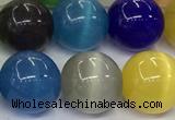 CCT1477 15 inches 14mm round cats eye beads