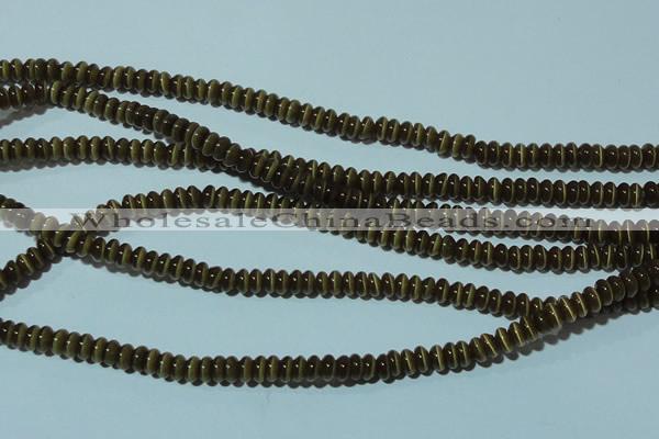 CCT218 15 inches 2*4mm rondelle cats eye beads wholesale