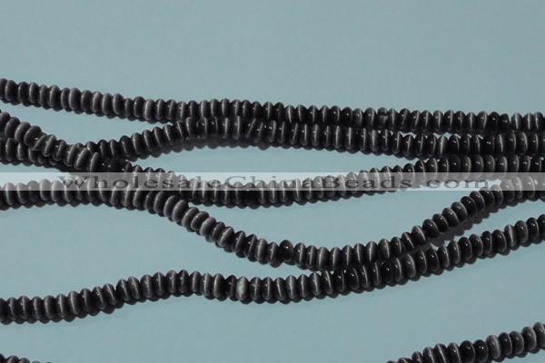 CCT219 15 inches 2*4mm rondelle cats eye beads wholesale