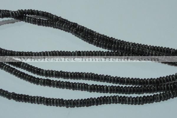 CCT223 15 inches 2*4mm rondelle cats eye beads wholesale