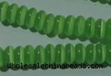 CCT243 15 inches 3*6mm rondelle cats eye beads wholesale