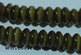 CCT249 15 inches 3*6mm rondelle cats eye beads wholesale