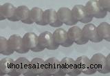 CCT303 15 inches 4mm faceted round cats eye beads wholesale