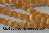 CCT306 15 inches 4mm faceted round cats eye beads wholesale