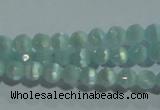 CCT323 15 inches 4mm faceted round cats eye beads wholesale