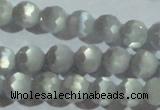 CCT352 15 inches 6mm faceted round cats eye beads wholesale