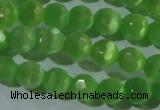 CCT360 15 inches 6mm faceted round cats eye beads wholesale