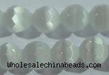 CCT371 15 inches 8mm faceted round cats eye beads wholesale