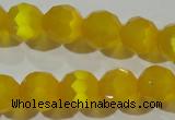 CCT377 15 inches 8mm faceted round cats eye beads wholesale