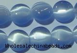 CCT493 15 inches 8mm flat round cats eye beads wholesale