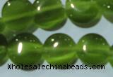 CCT495 15 inches 8mm flat round cats eye beads wholesale