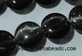 CCT529 15 inches 10mm flat round cats eye beads wholesale