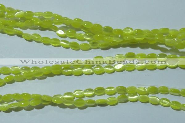 CCT607 15 inches 4*6mm oval cats eye beads wholesale