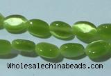 CCT608 15 inches 4*6mm oval cats eye beads wholesale