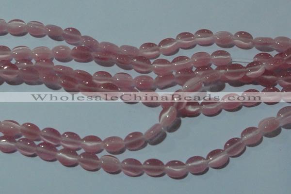 CCT633 15 inches 6*8mm oval cats eye beads wholesale