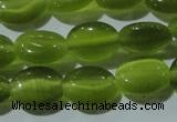 CCT647 15 inches 6*8mm oval cats eye beads wholesale