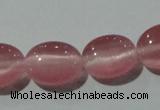 CCT664 15 inches 8*10mm oval cats eye beads wholesale