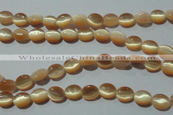 CCT667 15 inches 8*10mm oval cats eye beads wholesale