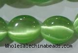 CCT704 15 inches 10*12mm oval cats eye beads wholesale