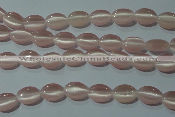 CCT724 15 inches 10*14mm oval cats eye beads wholesale