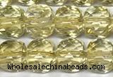 CCU1050 15 inches 8mm faceted cube citrine beads