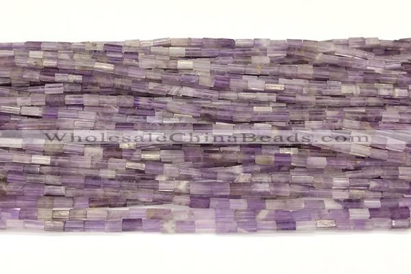 CCU1089 15 inches 2*4mm cuboid dogtooth amethyst beads