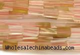 CCU1095 15 inches 2*4mm cuboid cherry quartz beads